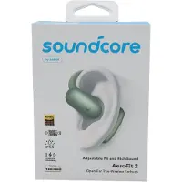 Soundcore AeroFit 2 -langattomat nappikuulokkeet, vihreä