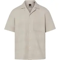 BOSS for man. 50559322 Rayer beige shirt (L), Casual, Cotton, Short sleeve