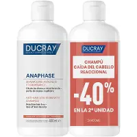 Ducray Anaphase Growth 400ml Hiustenlähtöä Estävä Shampoo 2 Yksiköt