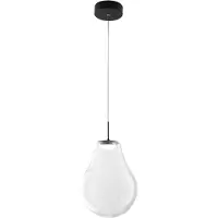 FABAS LUCE Led riippuvalaisin Noa, himmennettävä, Kirkas/läpinäkyvä, Olohuone/ruokailutila, Lasi, Moderni