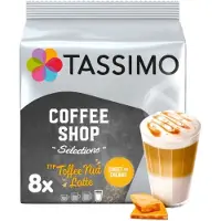 TASSIMO Toffee Nut Latte, Kahvikapseli, Cafe Latte, 8 kuppia, , 8 kpl