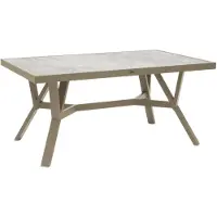 Brafab Samvaro pöytä 90x140 cm lasilevy mukana Khaki