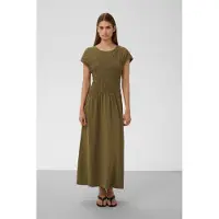Soaked Sljina Smock Dress - Khaki green - S