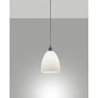FABAS LUCE Riippuvalaisin lasi PROVENZA, himmennettävä, Valkoinen/opaali, Olohuone/ruokailutila, Lasi, Moderni