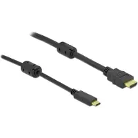 DeLOCK – Active USB Type-C to HDMI Cable (DP Alt Mode) 4K 60 Hz 7 m (85973)