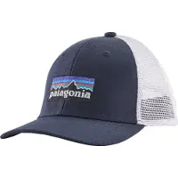 Patagonia Kids' Trucker Hat P-6 Logo: Navy Blue Lippalakit OneSize
