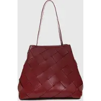 Núnoo Chiara Braided Florence Maroon W. Gold - Burgundy - ONE SIZE
