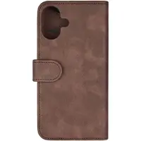 Ginza.se Wallet MagSeries, iPhone 16 Plus -lompakkokotelo, Ruskea
