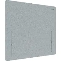 Leitz Korkeussäädettävä pöytäsermi, 70 x 80 cm, korkeussäätö 35-65 cm, harmaa