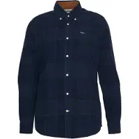 Barbour Blair Tailored Tartan Cord Shirt - Navy - M