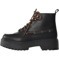 Timberland for woman. TB0A27YZW021 Stone Street leather ankle boots black (41.5 W), 3 to 5 cm, Laces, Casual