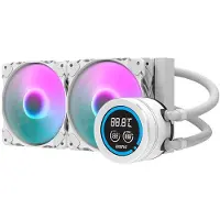 Darkflash DN-D240 Valkoinen 240 mm CPU-nestejäähdytin LCD-näytöllä