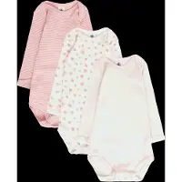 Petit Bateau Sf Bodies Us Ml - Cream - 67