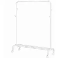 Songmics Vaateripusti, 41x103.5x155 cm, Musta, Riidepuu, HSR131B01, 41 x 103,5 x 155 cm, Pilvevalge