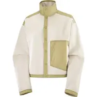 Salomon Women's Chroma Fleece Cardigan Whisper White Välikerrospuserot S