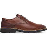 Pikolinos for man. M7D-4289 Brown Alarcon Leather Shoes (45), Flat, Laces, Casual