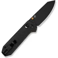 CIVIVI Yonder C23073B-2 Blackwashed 14C28N, Black Burlap Micarta, pocket knife