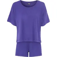 LASCANA Pyjamashortsit violetinsininen