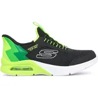 SKECHERS Tennarit 'Microspec Max' vihreä / neonvihreä / musta