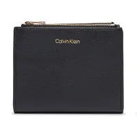 Calvin Klein Foil Logo Dbl Zip Cardcase - Black - ONE SIZE