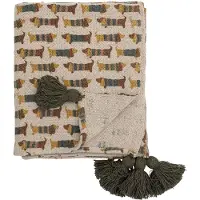 Bloomingville Charlie viltti 130 x 160 cm Ruskea