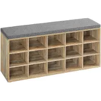 Vasagle Kenkäteline, 30x105x48 cm, Ruskeanharmaa, Pink, LHS15WT, 30x105x48 cm, Pruun-Hall