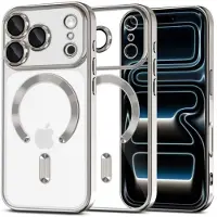 Tech-Protect iPhone 17 Pro MagFlex -kotelo - MagSafe-yhteensopiva - Kirkas / Hopea