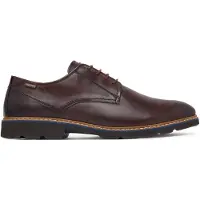 Pikolinos for man. M7D-4289 Dark brown Alarcon leather shoes (46), Flat, Laces, Casual