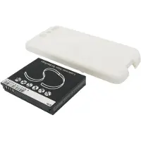 123accu HTC Desire tehoakku erillisellä takakannella 2400 mAh - Valkoinen