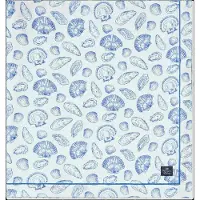 Lexington Home Shell Printed Organic Cotton Tablecloth - Blue - 150X250