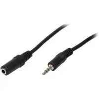 Logilink 3.5mm - 3.5mm, 10m, 3.5mm, Uros, 3.5mm, Naaras, 10 m, Musta (CA1056)