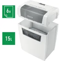 Leitz IQ Home P4 asiakirjansilppuri 6 arkki(e)t, tuhoaa hiukkasina 4 x 28 mm P-4 15 l, tuhoaa myös