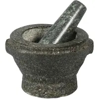 Cilio Morter I Granit M/Støder David Ø13Cm - Black - 9.5X 14CM