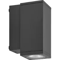 Deko-light Led ulkoseinävalaisin ShoreLine Pro Square, himmennettävä, Musta, Alumiini, Moderni