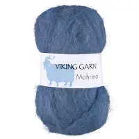 Viking Garn Mohrino 50 g Taivaansininen 523