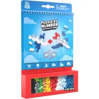 Plus plus Puzzle By Number Activity Pad Transportation One Size Sininen One Size 5+ Years Pojat, Tytöt