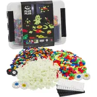 Plus plus Plus-Plus Build and Glow Storage Box 2000-os rakennuspalikat
