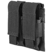 Mil-Tec Double Pistol Magazine Pouch MOLLE (Color: Black)