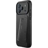 Mujjo Wallet Leather MagSafe, iPhone 17 Pro Max -lompakkokotelo, musta