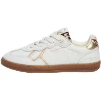 Pepe Jeans for woman. PLS000027 Ball Chic Leather Sneakers white (36), Flat, Laces, Casual