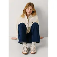Pepe Jeans for woman. PLS000028 Trainers Ball Animal white (37), Flat, Laces, Casual, Animal Print