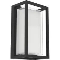 Eglo Genovese 10W LED CCT 1050lm IP65 musta/valkoinen ulkoseinävalaisin