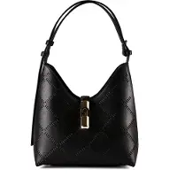 Furla Goccia Olkalaukku Nahka 25 cm Musta