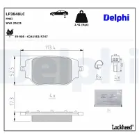 Delphi Jarrupalasarja (4kpl), levyjarru LP3848LC