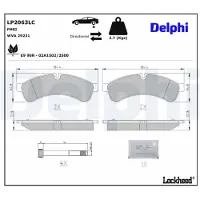 Delphi Jarrupalasarja (4kpl), levyjarru LP2063LC
