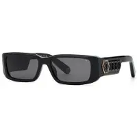 Philipp Plein Aurinkolasit SPP240M 57/17/145 Musta kiiltävä Akryyli UNISEX SPP240M
