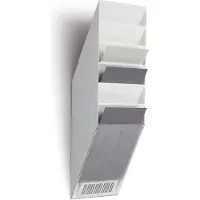 Durable FLEXIBOXX, 6 hyllyä, Valkoinen, A4, 240 mm, 135 mm, 690 mm