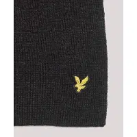 Lyle & Scott Lambswool Ribbed Scarf - Grey - ONE SIZE