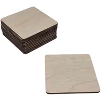 Playwood Plywood Square Coasters 12 pieces