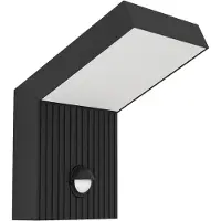 Eglo Grottazzolina 10W LED 3000K 1280lm IP65 musta ulkoseinävalaisin liiketunnistimella